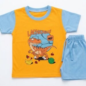 Yellow & Sky Blue Boys Outfit Set (SS-01)